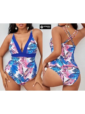 Costume da Bagno Intero Donna Taglie Grandi Oversize Swimsuit Monokini WP0010D
